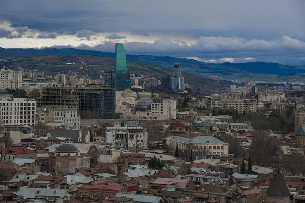 Panoramic view of Tbilisi town, Georgia — Stock Photo, Image
