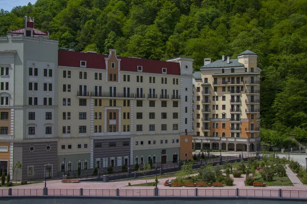 Rosa Khutor Sochi Rússia Maio 2013 Infraestrutura Rosa Khutor Alpine — Fotografia de Stock