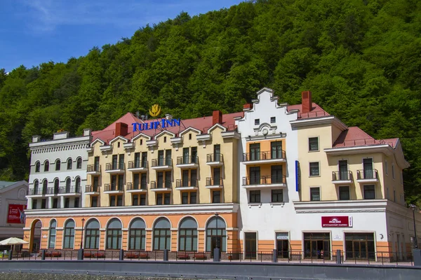 Alpenresort rosa khutor — Stockfoto