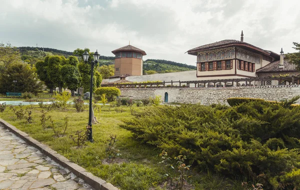 Вид Соколиную Башню Золотой Кабинет Khan Palace Bakhchisaray Crimea — стоковое фото
