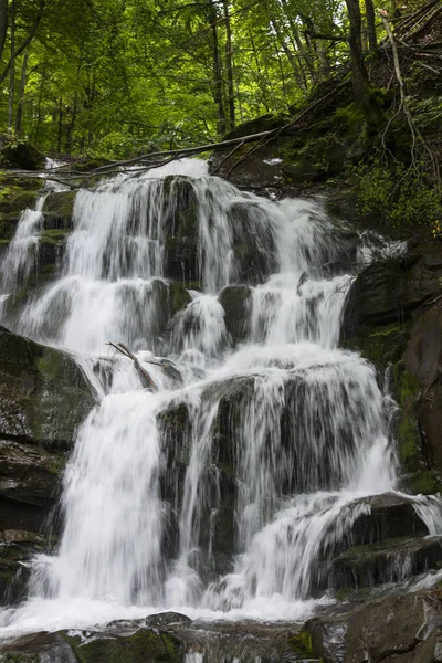 Büyük şelale Shypit Karpat Dağları'nda