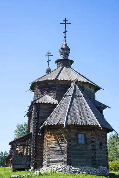 Iglesia Madera Suzdal Anillo Oro Rusia — Foto de Stock