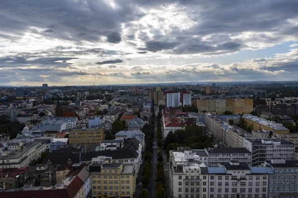 Vista superior da cidade de Ostrava — Fotografia de Stock