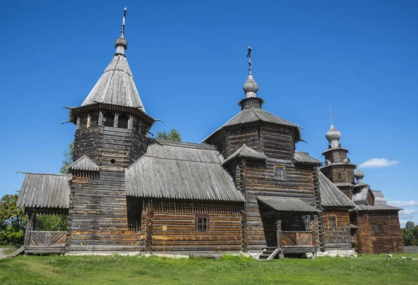 Arquitectura de madera de Rusia — Foto de Stock