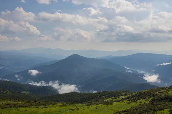 Cárpatos montañas paisaje en verano —  Fotos de Stock