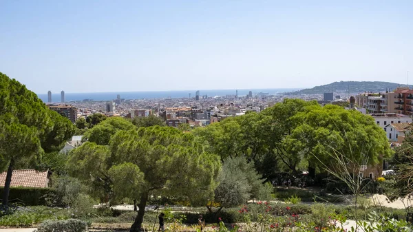 Panoramatický výhled na město Barcelona — Stock fotografie