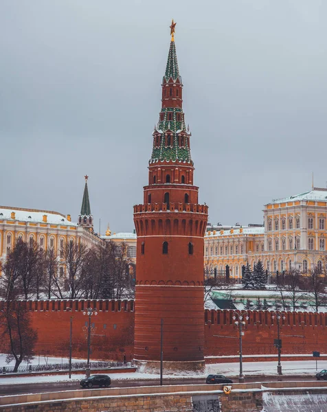 Vinter i Moskva city — Stockfoto