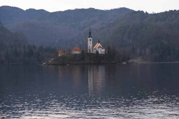 Bled-tó Szlovéniában, Európában — Stock Fotó