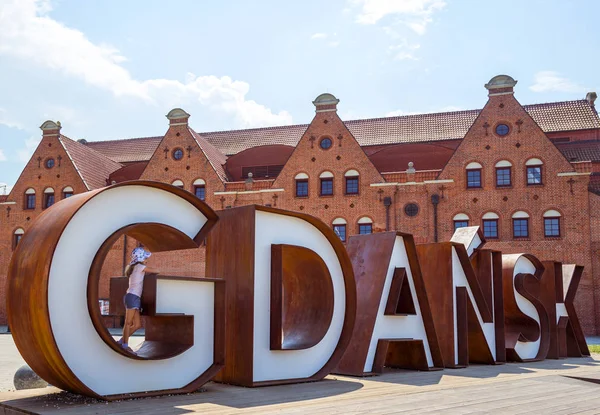 Gdansk sign, Poland — Stock Photo, Image