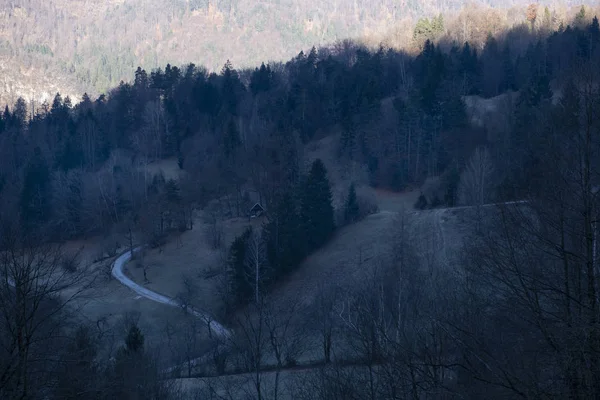 Rano w górach. Słowenia — Zdjęcie stockowe