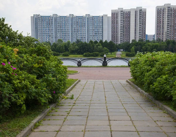 Вид на Братеево, Москва — стоковое фото