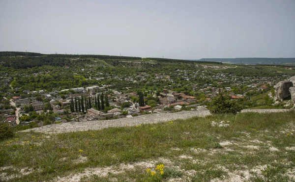 Κάτοψη Της Πόλης Bakhchisarai Κριμαία — Φωτογραφία Αρχείου