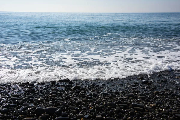 Kieselstrand Der Schwarzmeerküste — Stockfoto