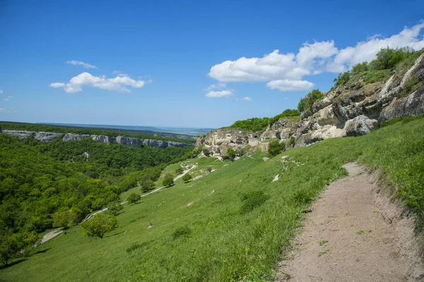 Paesaggio Crimea Vista Chufut Kale — Foto Stock