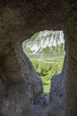 Mağara kasabası Chufut-kale, Kırım 'da.
