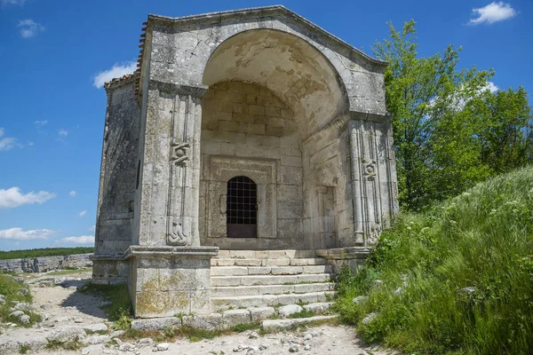 Benteng Kota Abad Pertengahan Chufut Kale Pegunungan Krimea — Stok Foto