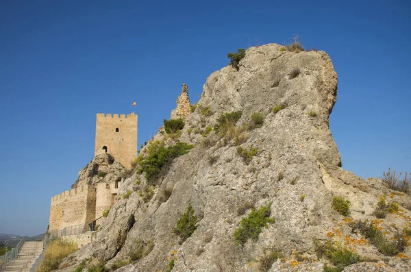 Замок Сакс Провинция Аликанте Валенсийская Община Испании — стоковое фото