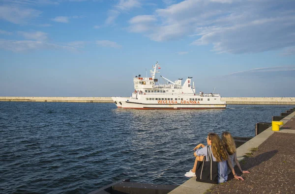 Gdynia Pomeranian Voivodeship Poland July 2018 Zegluga Gdanska Cruise Ship — Stock Photo, Image