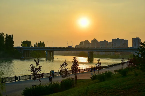 Krasnodar Russia July 2016 Embankment City River Kuban — Stockfoto