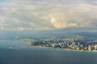 Karadeniz 'den Soçi şehrinin manzarası