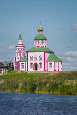 Suzdal 'da yaz manzarası, Rusya' nın Altın Yüzüğü