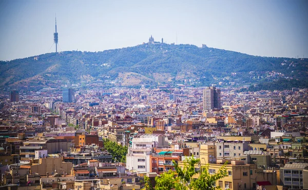 Krásný Výhled Město Barcelona Letním Dni Španělsko — Stock fotografie
