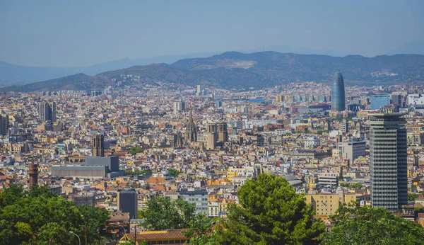 Panoramatický Výhled Barcelona City — Stock fotografie