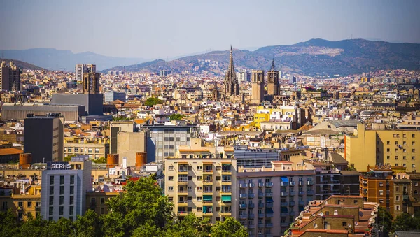 Barcelona Katalonie Španělsko Června 2017 Panoramatický Výhled Město Barcelona — Stock fotografie