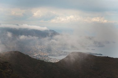 Güzel yaz manzarası. İspanya 'da Katalonya