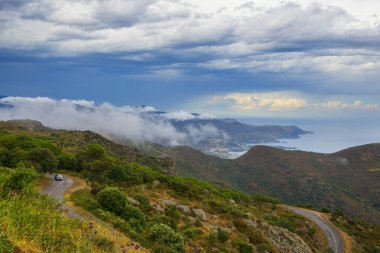 Güzel yaz manzarası. İspanya 'da Katalonya