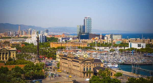 Barcelona Catalonia Spain Haziran 2017 Yaz Gününde Barcelona Şehrinin Güzel — Stok fotoğraf