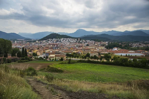 Вид Город Олот Жирона Испания — стоковое фото