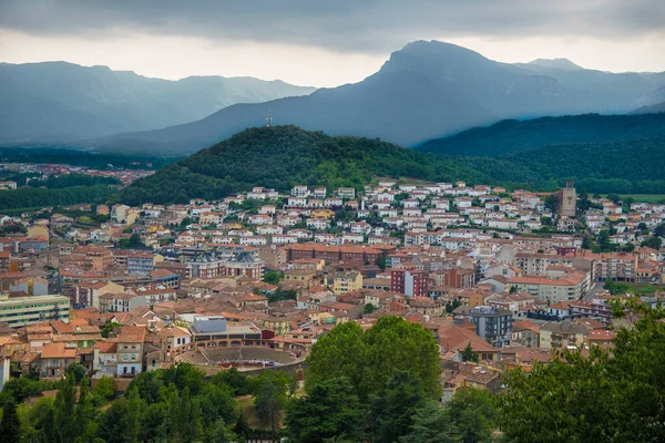 Vista Ciudad Olot Girona España — Foto de Stock