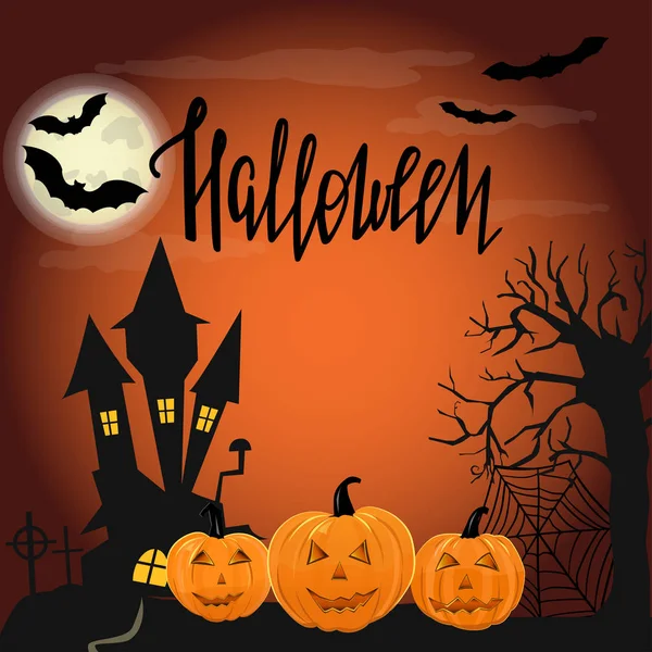 Cadılar Bayramı illüstrasyon pumpkings ile