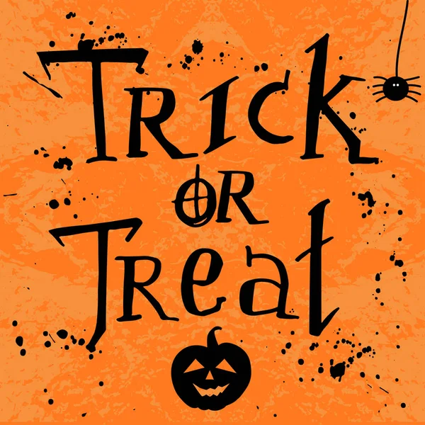 Cadılar Bayramı şablon turuncu zemin üzerine