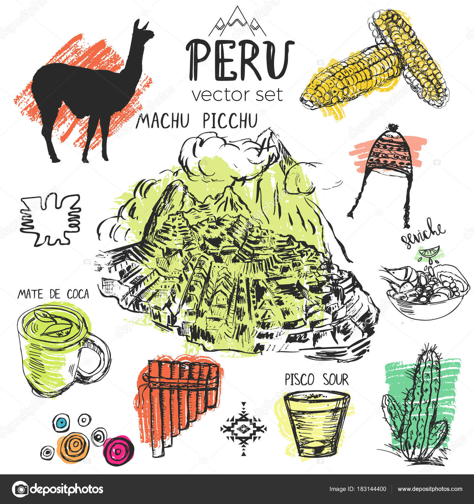 Perú imágenes de stock de arte vectorial | Depositphotos
