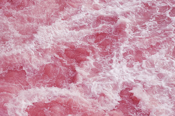 Abstract background, pink rough water surface. — Stock Photo, Image