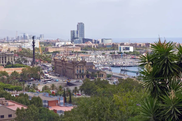 Haven van Barcelona, Spanje. — Stockfoto