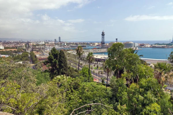 Columbus-Barcelona haven, Spanje. — Stockfoto