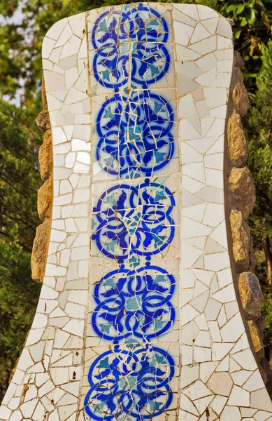 Quadro mosaico azulejo grunge fundo Barcelona . — Fotografia de Stock