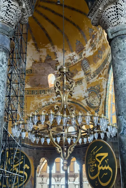 Hagia sophia interieur in Istanboel, Turkije — Stockfoto