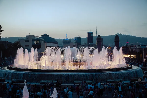 Barcelona city i plaza de España, Hiszpania — Zdjęcie stockowe