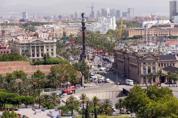 Columbus anıt Barcelona. Catalonia, İspanya. — Stok fotoğraf