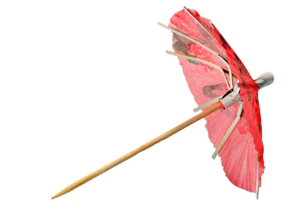 Kırmızı şemsiye kokteyl — Stok fotoğraf