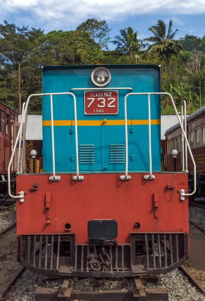 Old locomotive Railway station — Stock Photo, Image