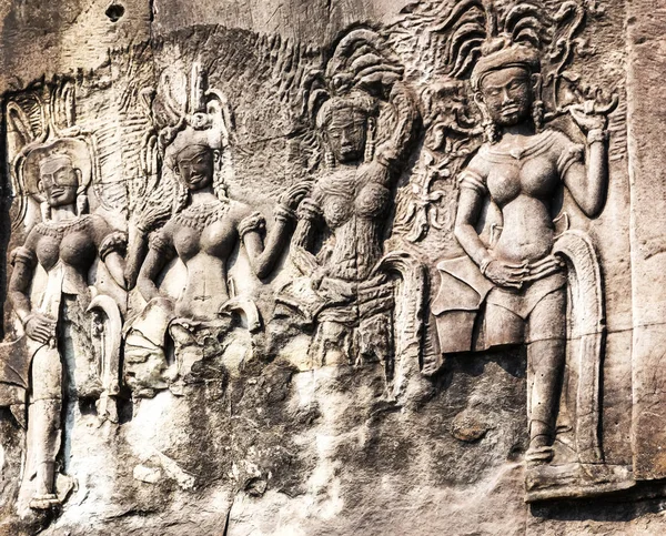 Angkor Dancing Apsara decoração, Camboja — Fotografia de Stock