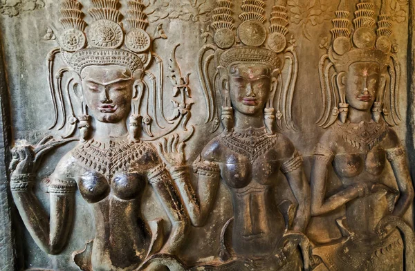 Apsara Angkor taniec ozdoba, Kambodża — Zdjęcie stockowe