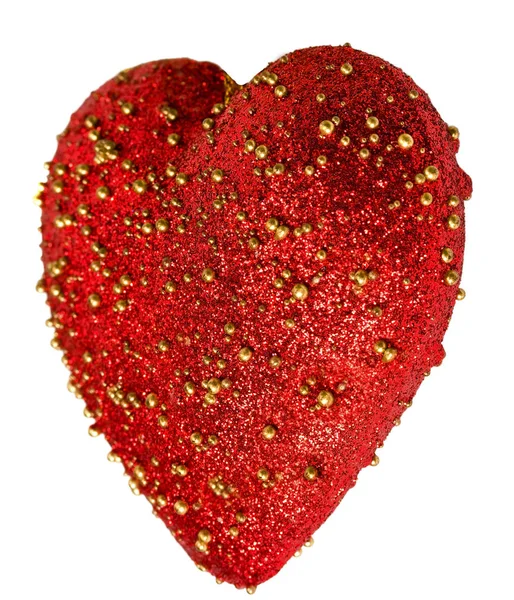 Красное единое сердце — стоковое фото