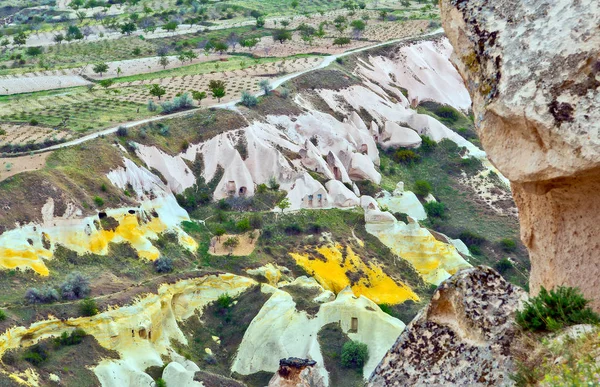 Formations rocheuses en Cappadoce, Anatolie, Turquie. Goreme national — Photo