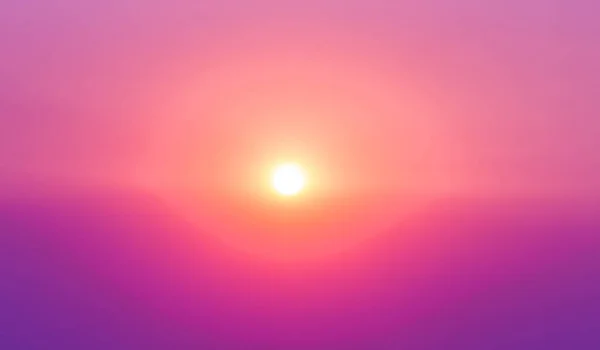 Východ slunce fialové a růžové nebe s odrazem ve vodě, barevné BL — Stock fotografie